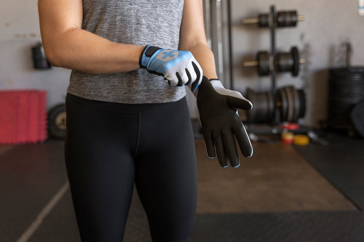 Harbinger Shield Protect Vollfinger Fitnesshandschuhe Women, blau/grau