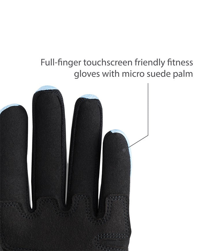 Harbinger Shield Protect Vollfinger Fitnesshandschuhe Women, blau/grau