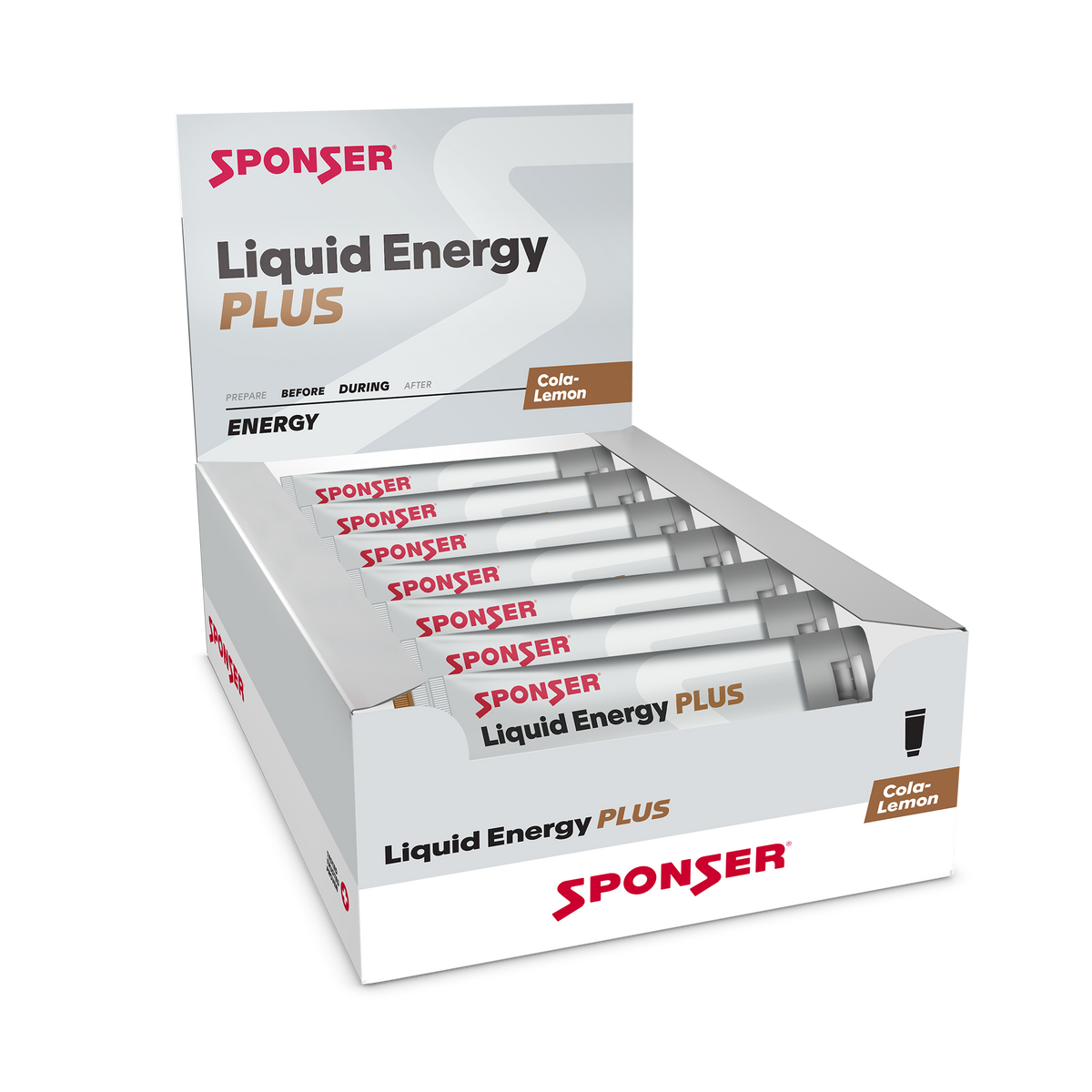 Sponser Liquid Energy Plus Cola-Lemon 18 x 70g Tube