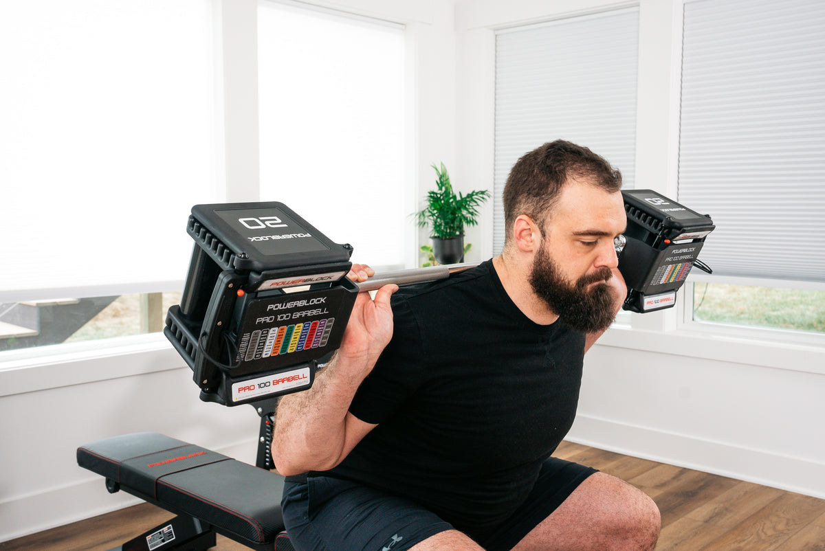 PowerBlock Langhantel zu PRO100 EXT