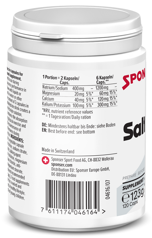 Sponser Salt Caps 120 Kapseln