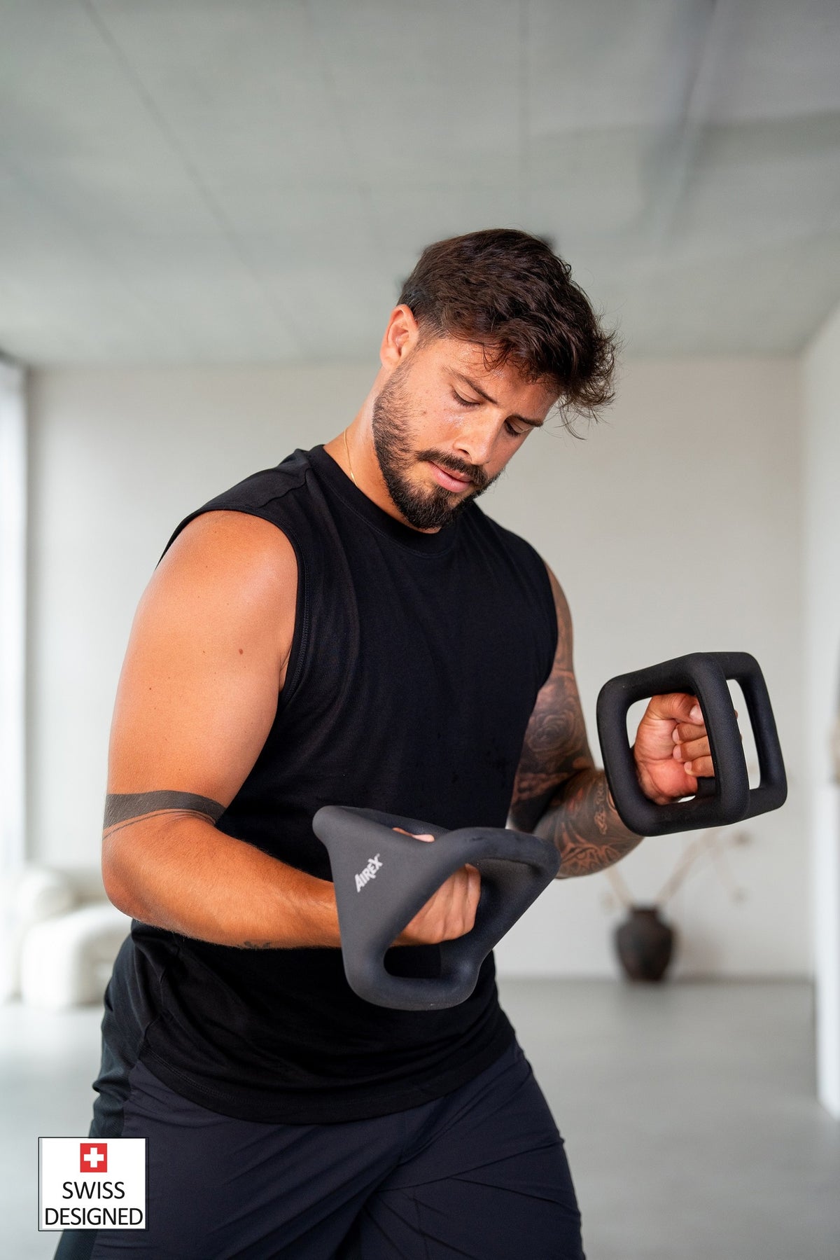 Airex Heartbeat Push Up Bars, schwarz