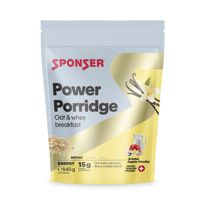 Sponser Power Porridge, Apfel-Vanille, 840g Beutel