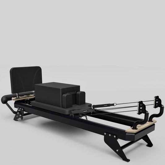 Hegren Pilates Reformer TALMA 62  Box & Jumpboard Set, black