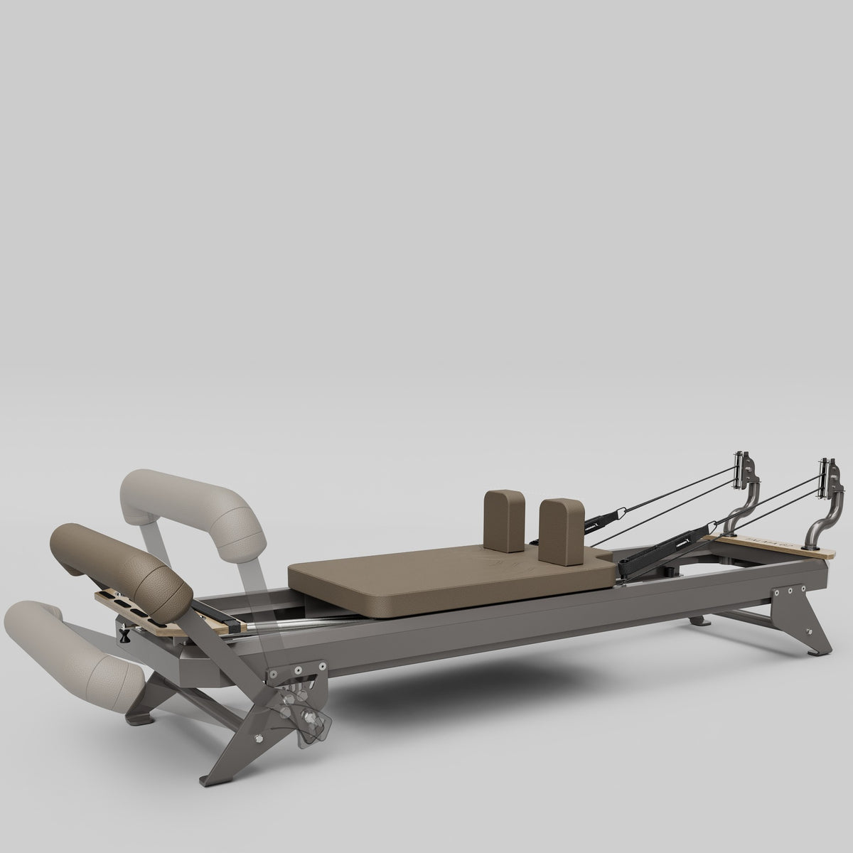 Hegren Pilates Reformer TALMA 62  Box & Jumpboard Set, quartz grey