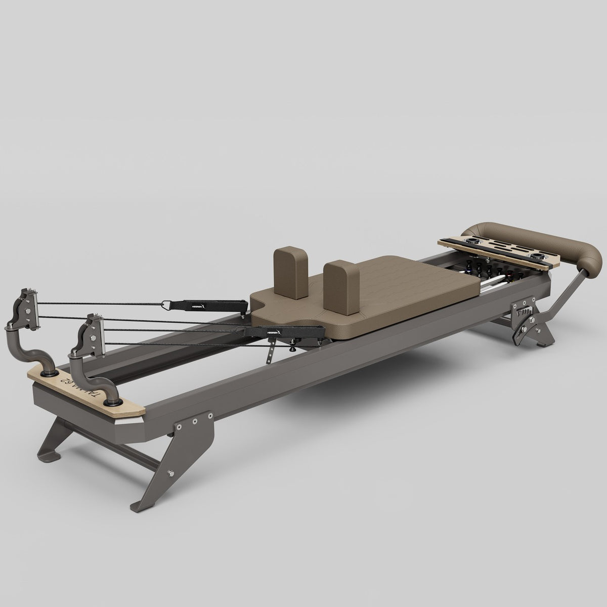 Hegren Pilates Reformer TALMA 62  Box & Jumpboard Set, quartz grey