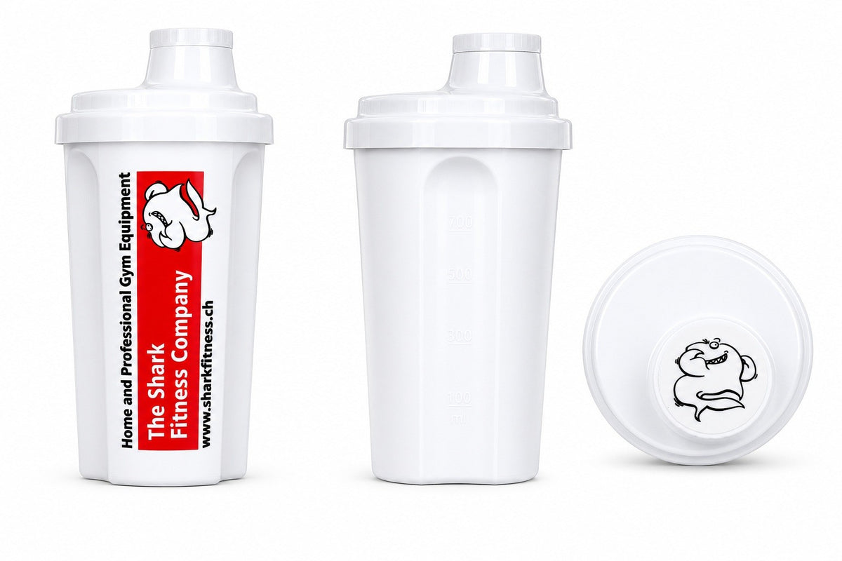 Shark Fitness Schüttelbecher weiss, 0.7l