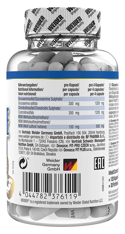 Weider Glucosamin Chondroitin & MSM, 120 Kapseln