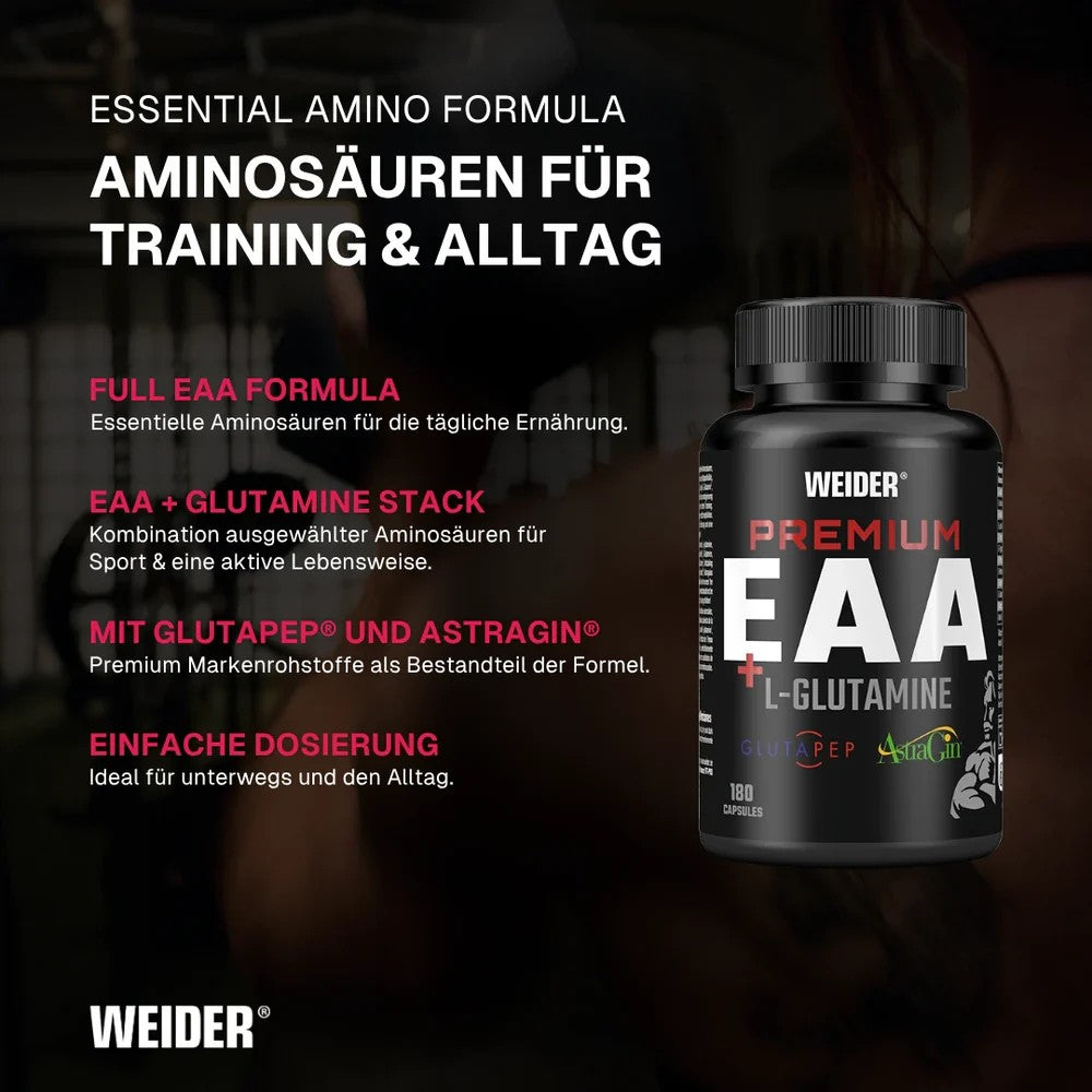 Weider Premium EAA +L-Glutamine 180 Kapseln