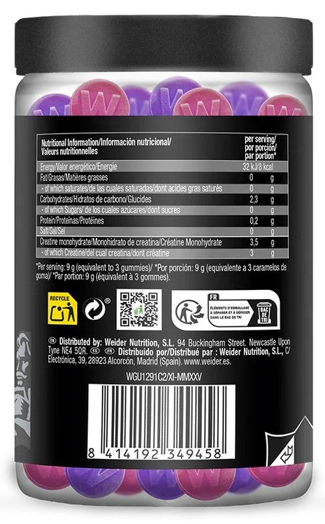 Weider Micronized Creatine Gummies 60 Stück