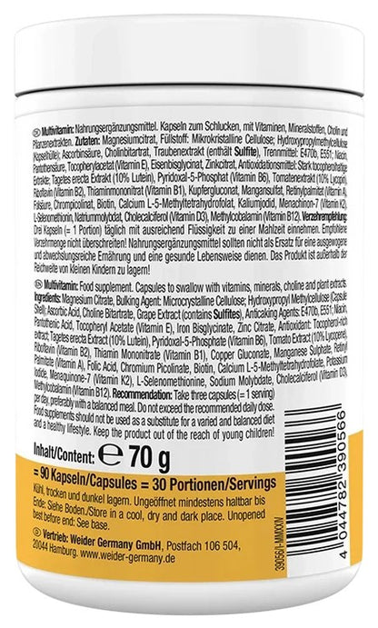 Weider Multivitamine 90 Kapseln