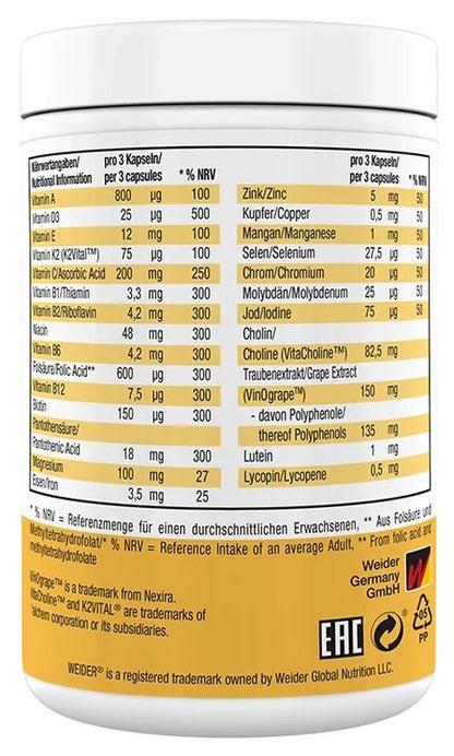 Weider Multivitamine 90 Kapseln