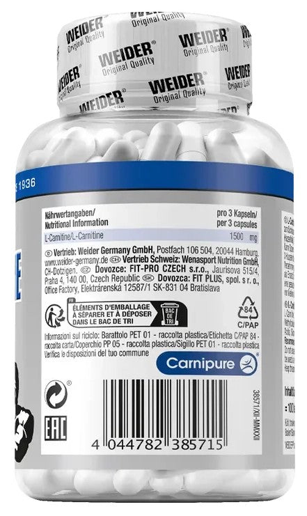 Weider L-Carnitine 100 Kapseln
