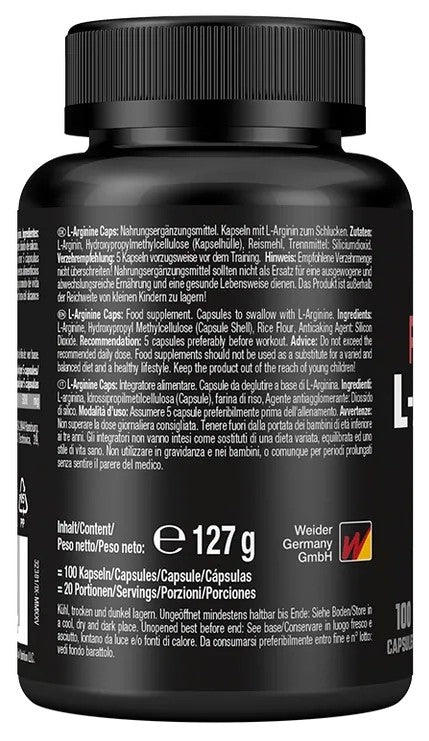 Weider L-Arginine 100 Kapseln
