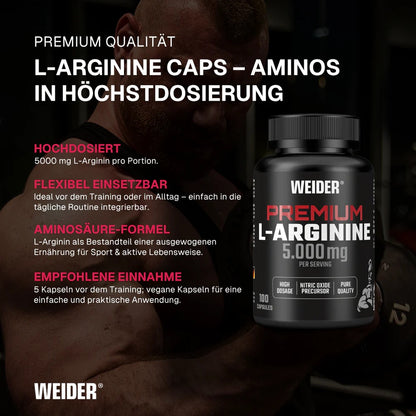 Weider L-Arginine 100 Kapseln