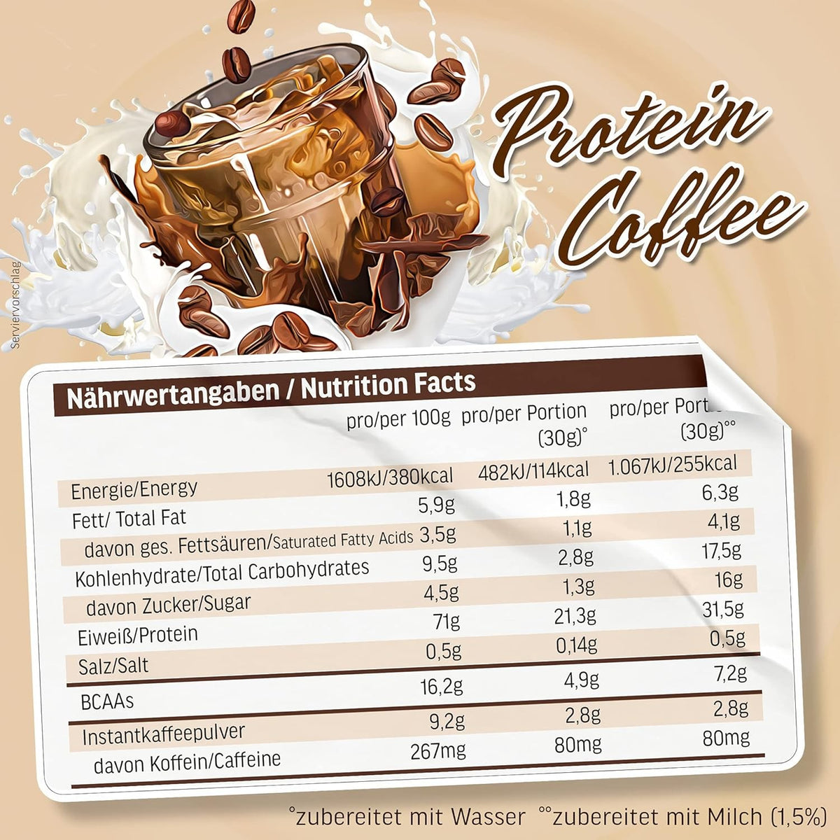 All Stars Protein Coffee 600g Dose