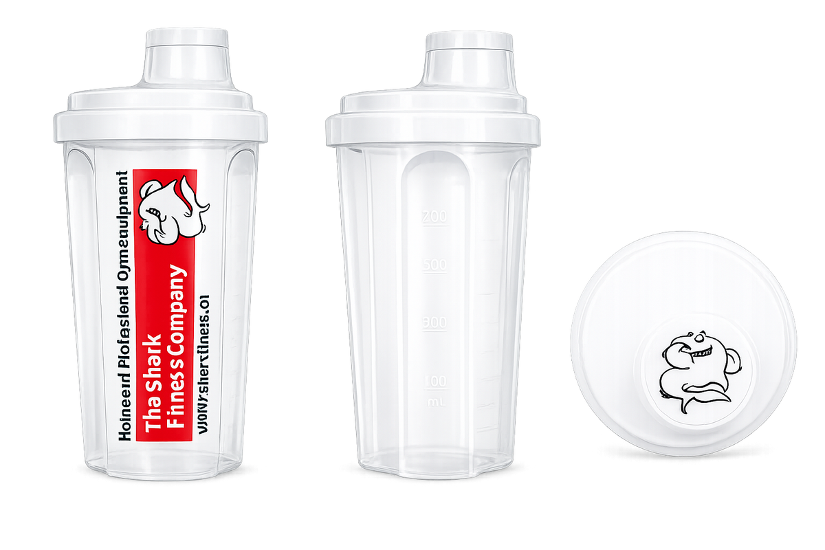 Shark Fitness  Schüttelbecher transparent, 0.7l