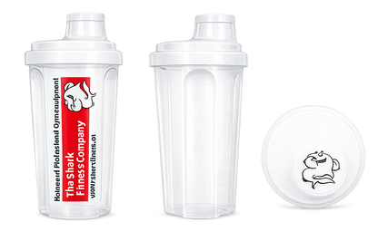 Shark Fitness  Schüttelbecher transparent, 0.7l
