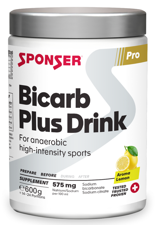 Sponser Bicarb Plus Drink, Lemon, 600g Dose