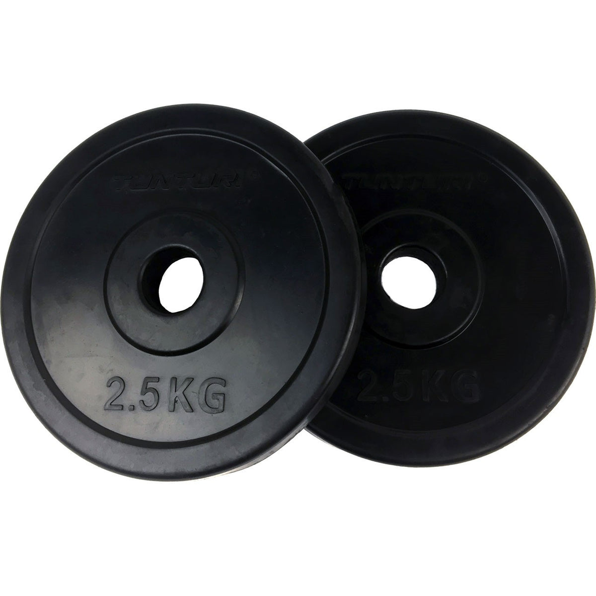 Hantelscheiben 31mm, schwarz, gummiert