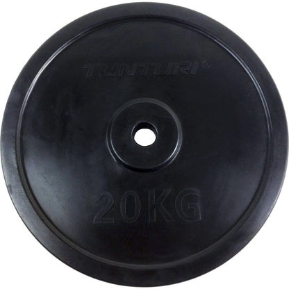Hantelscheiben 31mm, schwarz, gummiert