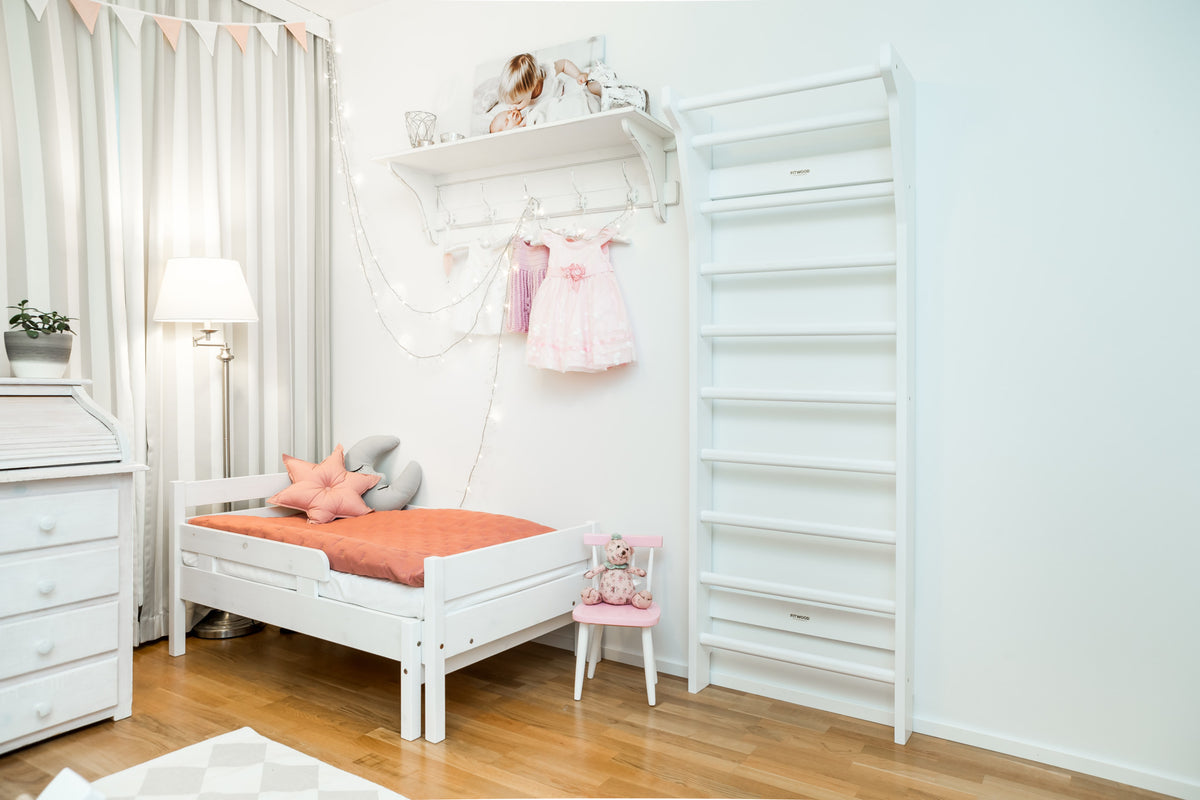 Fitwood Sprossenwand TAIMI Mini weisses Holz