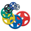 Body Solid Olympic Rubber Grip Weight Plates, Colored (ORCK)