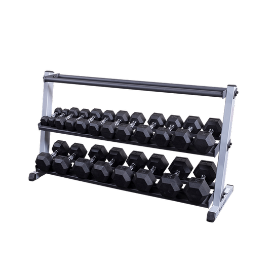 Body Solid Kurzhantel-/Ballständer breit 3-lagig (GDR60+GMRT6)