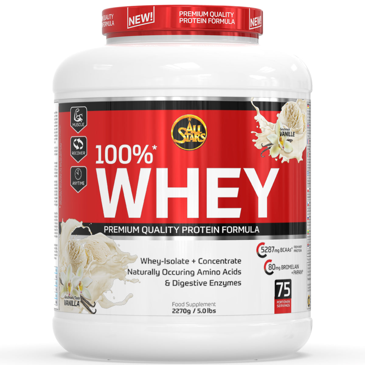 All Stars 100% Whey Protein 2270g Dose
