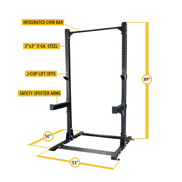 Body Solid Commercial Extended Half Rack (SPR500BACK)