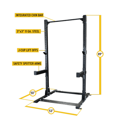Body Solid Commercial Extended Half Rack (SPR500BACK)