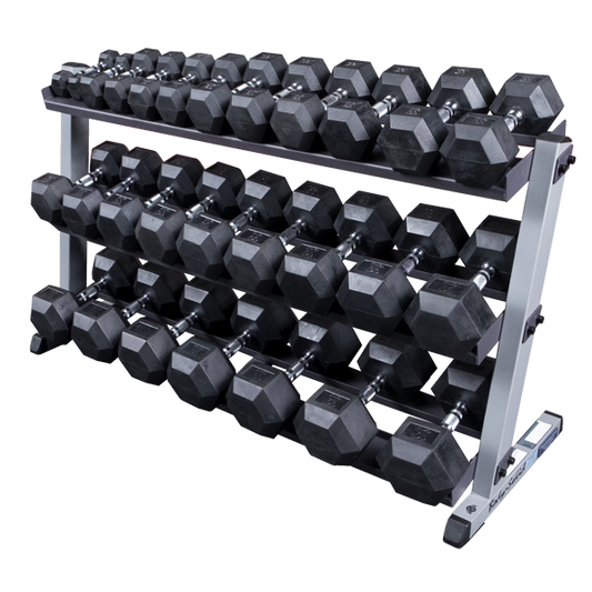 Body Solid Kurzhantelständer breit 3-lagig (GDR60+GDRT6)