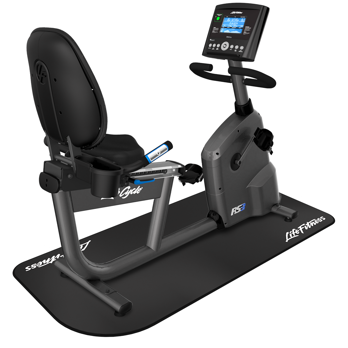 Life Fitness Bodenschutzmatten, anthrazit