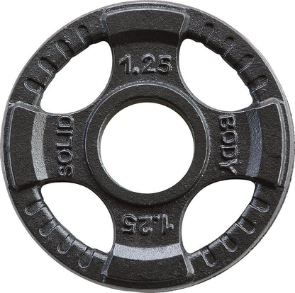 Body Solid Hantelscheiben 51mm 4D, guss, schwarz (OPTK)
