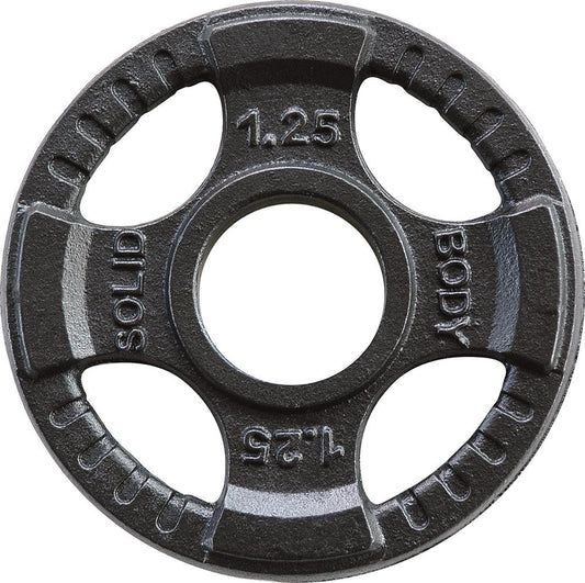 Body Solid Hantelscheiben 51mm 4D, guss, schwarz (OPTK)