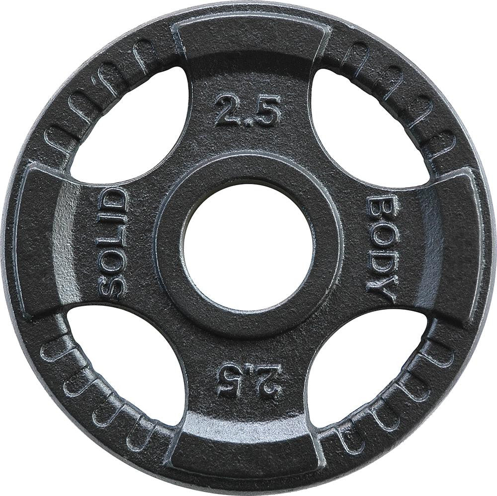 Body Solid Hantelscheiben 51mm 4D, guss, schwarz (OPTK)