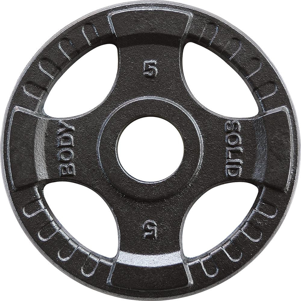Body Solid Hantelscheiben 51mm 4D, guss, schwarz (OPTK)