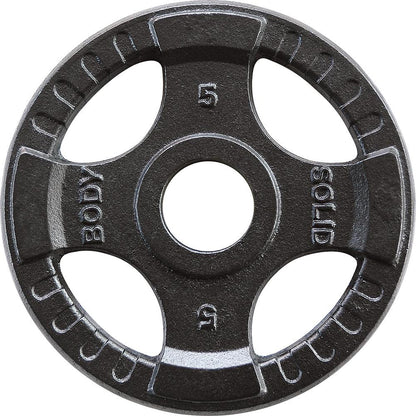 Body Solid Hantelscheiben 51mm 4D, guss, schwarz (OPTK)