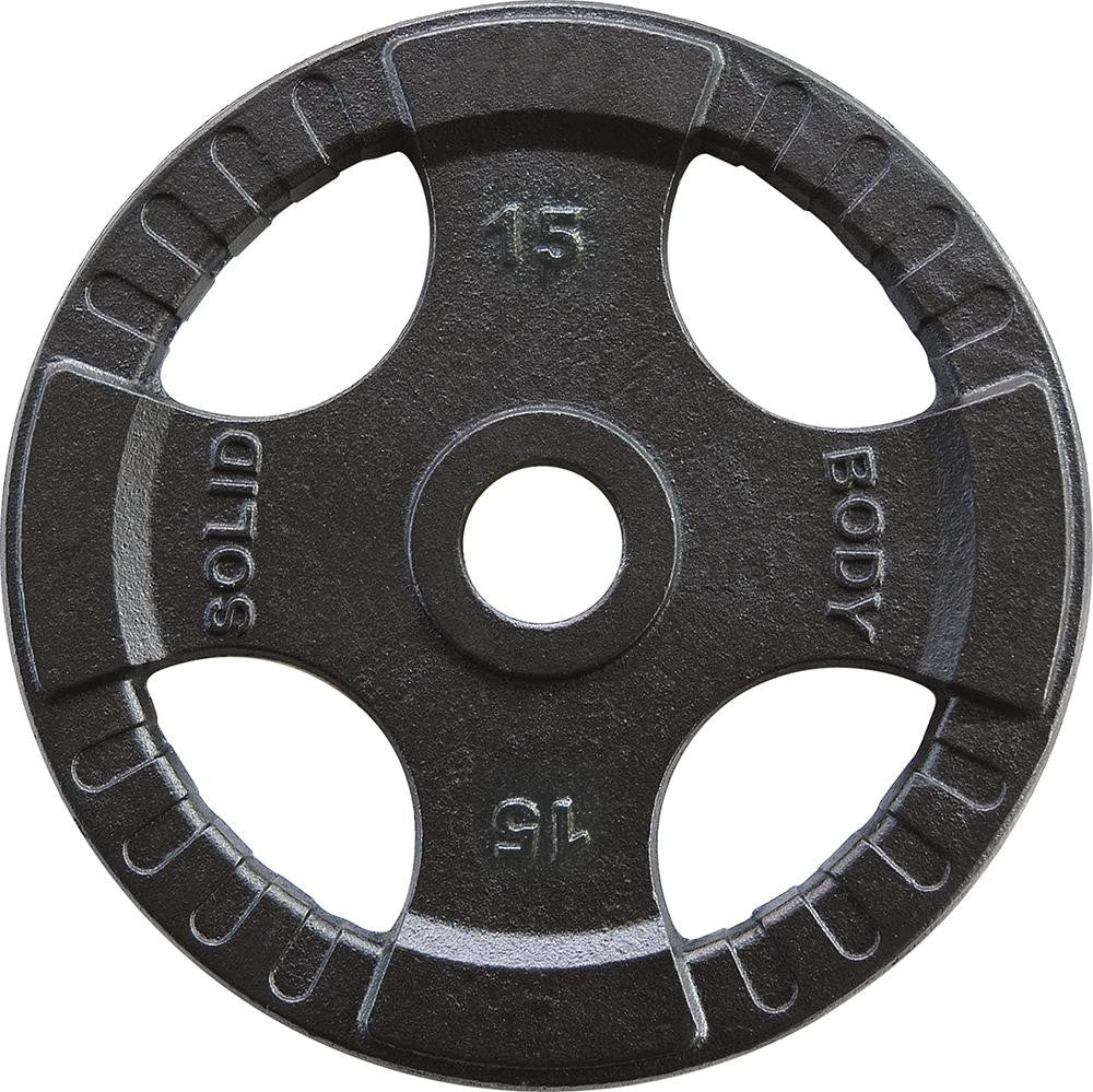 Body Solid Hantelscheiben 51mm 4D, guss, schwarz (OPTK)