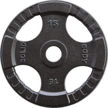 Body Solid Hantelscheiben 51mm 4D, guss, schwarz (OPTK)