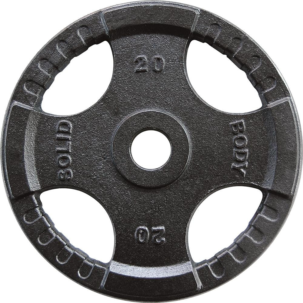 Body Solid Hantelscheiben 51mm 4D, guss, schwarz (OPTK)