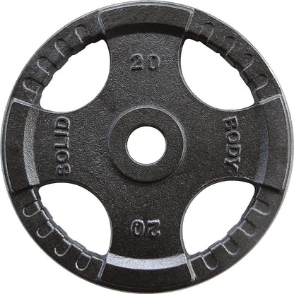 Body Solid Hantelscheiben 51mm 4D, guss, schwarz (OPTK)