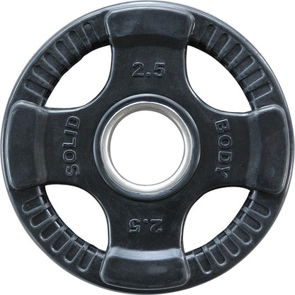 Body Solid Hantelscheiben 51mm 4D, gummiert, schwarz (ORTK)