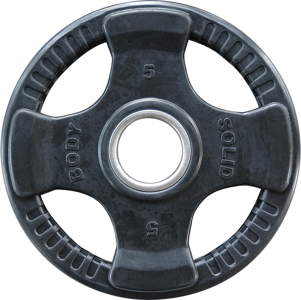 Body Solid Hantelscheiben 51mm 4D, gummiert, schwarz (ORTK)