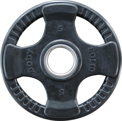 Body Solid Hantelscheiben 51mm 4D, gummiert, schwarz (ORTK)