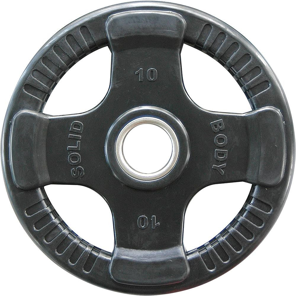 Body Solid Hantelscheiben 51mm 4D, gummiert, schwarz (ORTK)