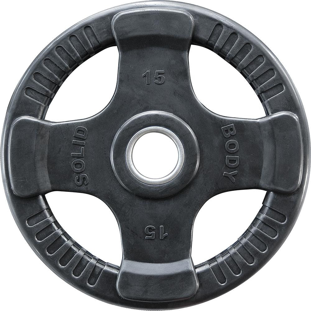 Body Solid Hantelscheiben 51mm 4D, gummiert, schwarz (ORTK)