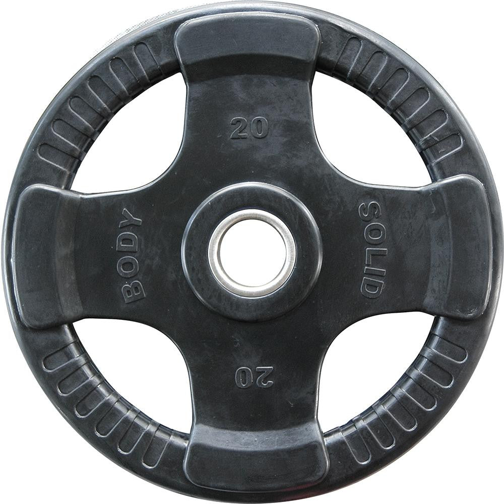 Body Solid Hantelscheiben 51mm 4D, gummiert, schwarz (ORTK)
