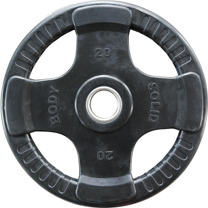 Body Solid Hantelscheiben 51mm 4D, gummiert, schwarz (ORTK)