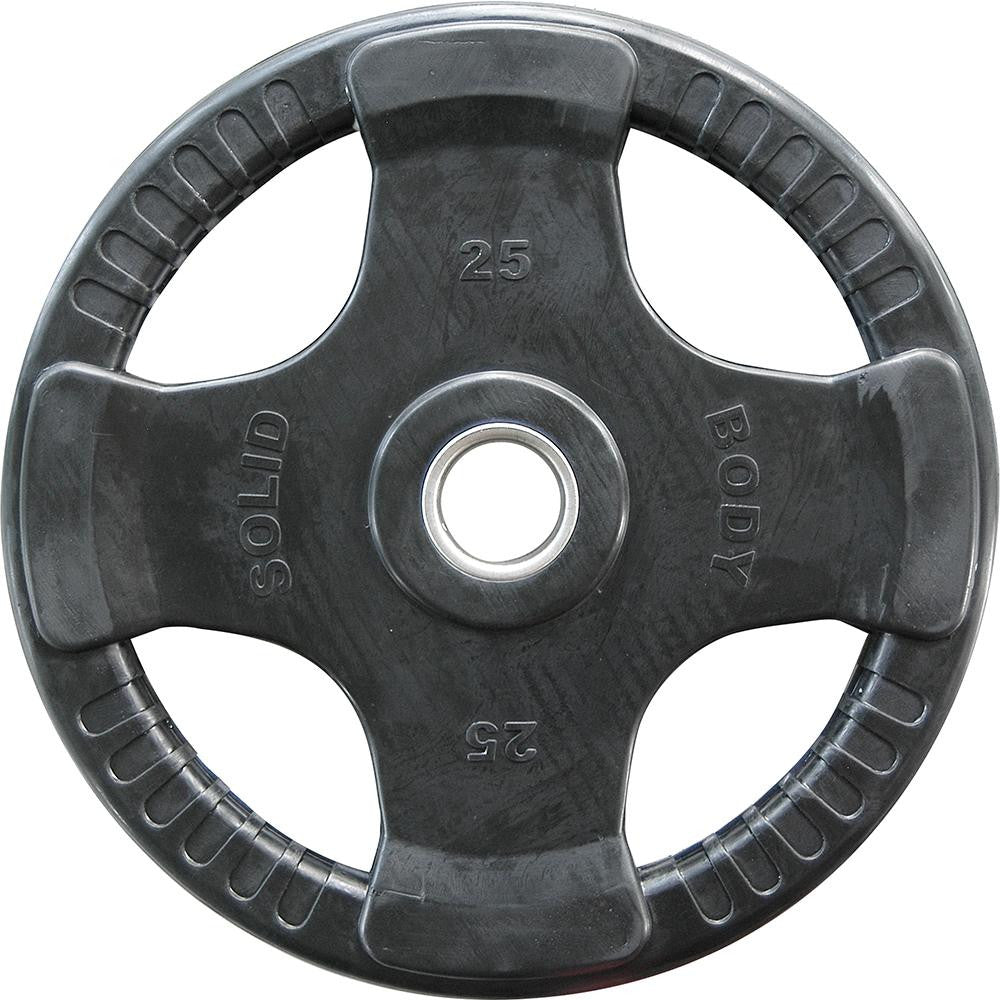 Body Solid Hantelscheiben 51mm 4D, gummiert, schwarz (ORTK)